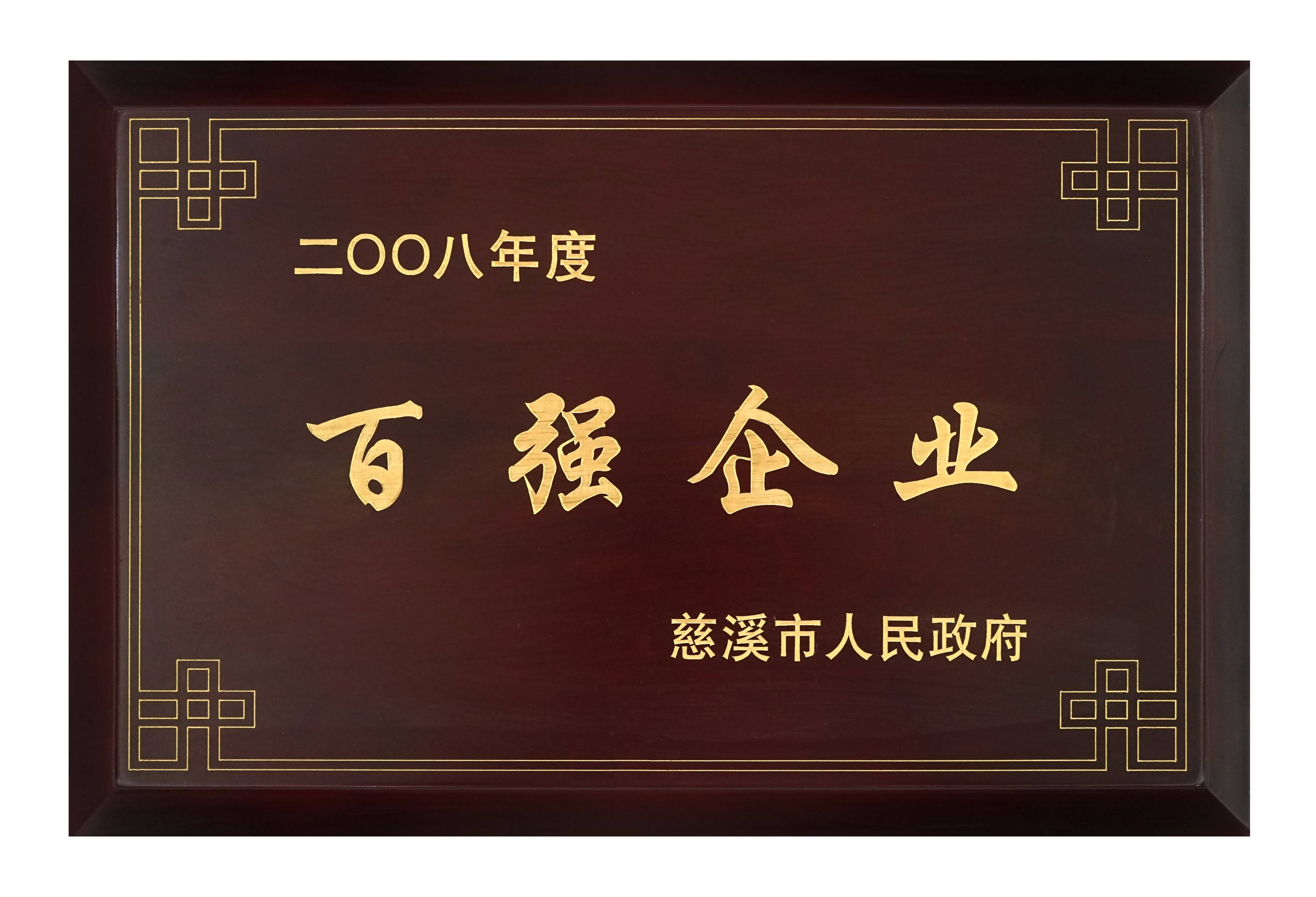 百（bǎi）強企業2008