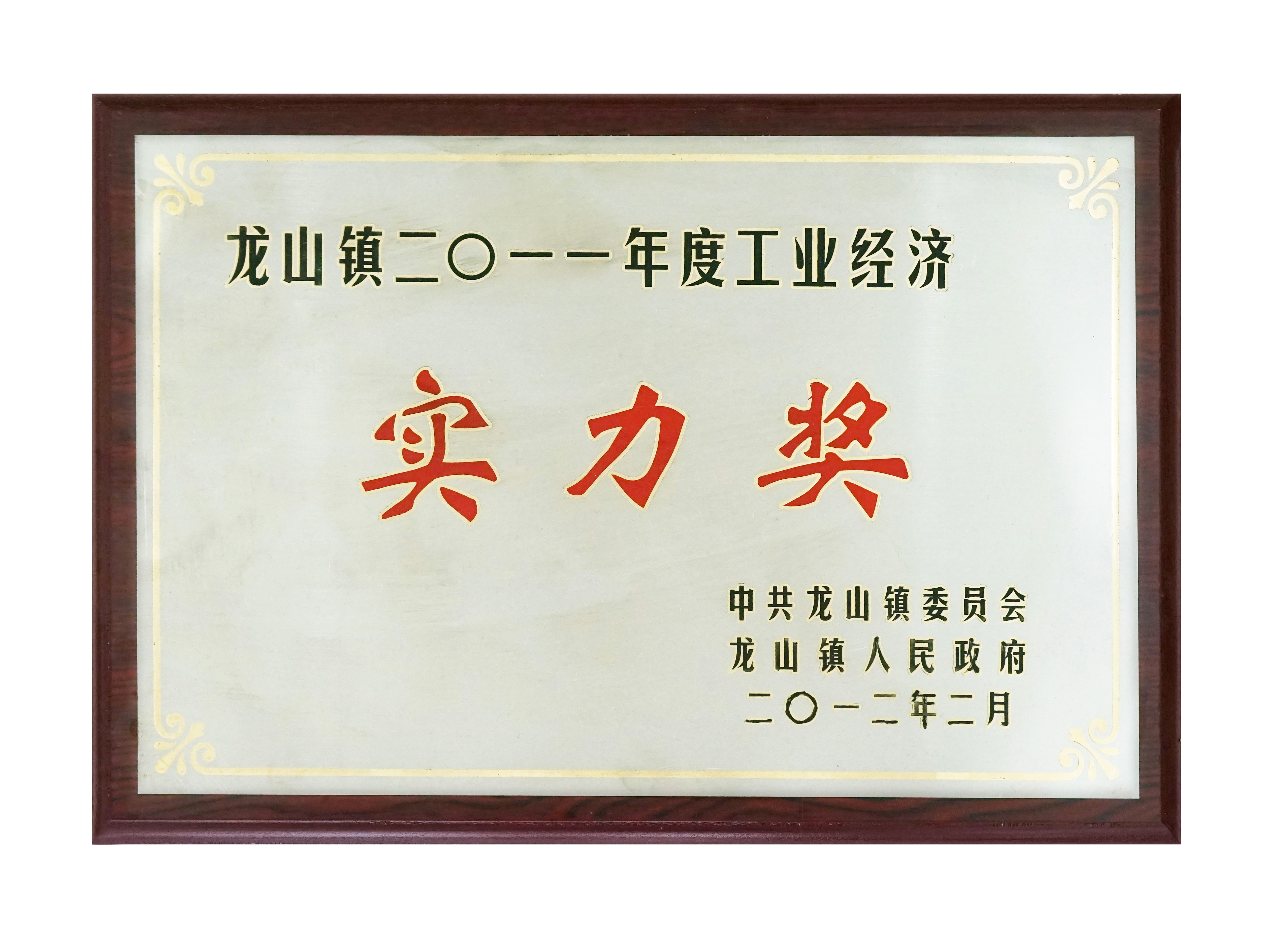 實力獎（jiǎng）2012